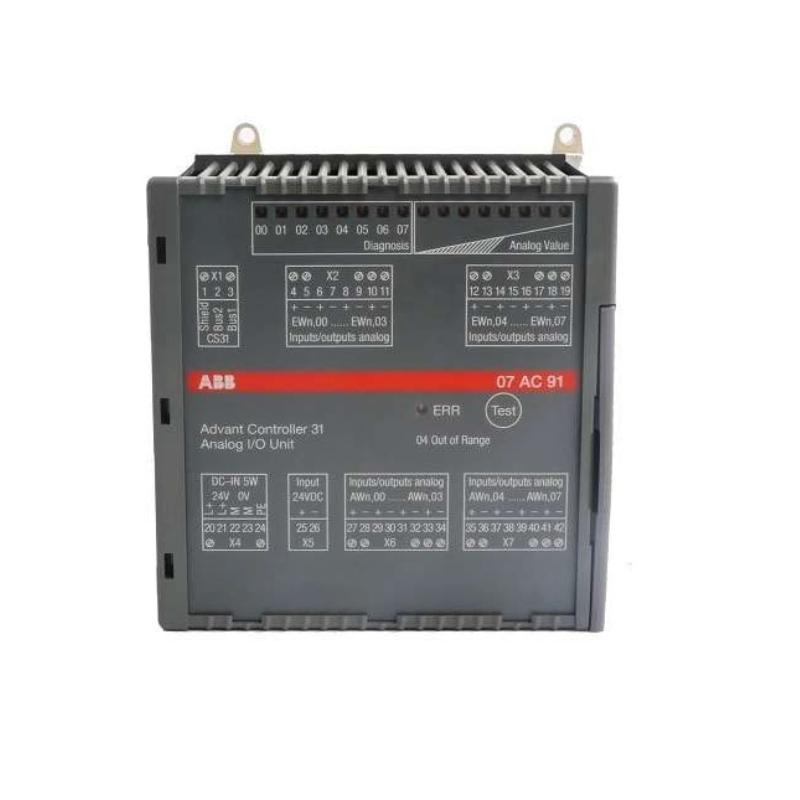 ABB 07AC91 GJR5252300R0101 Analog Input/Output Module Rave reviews 12-Month Warranty