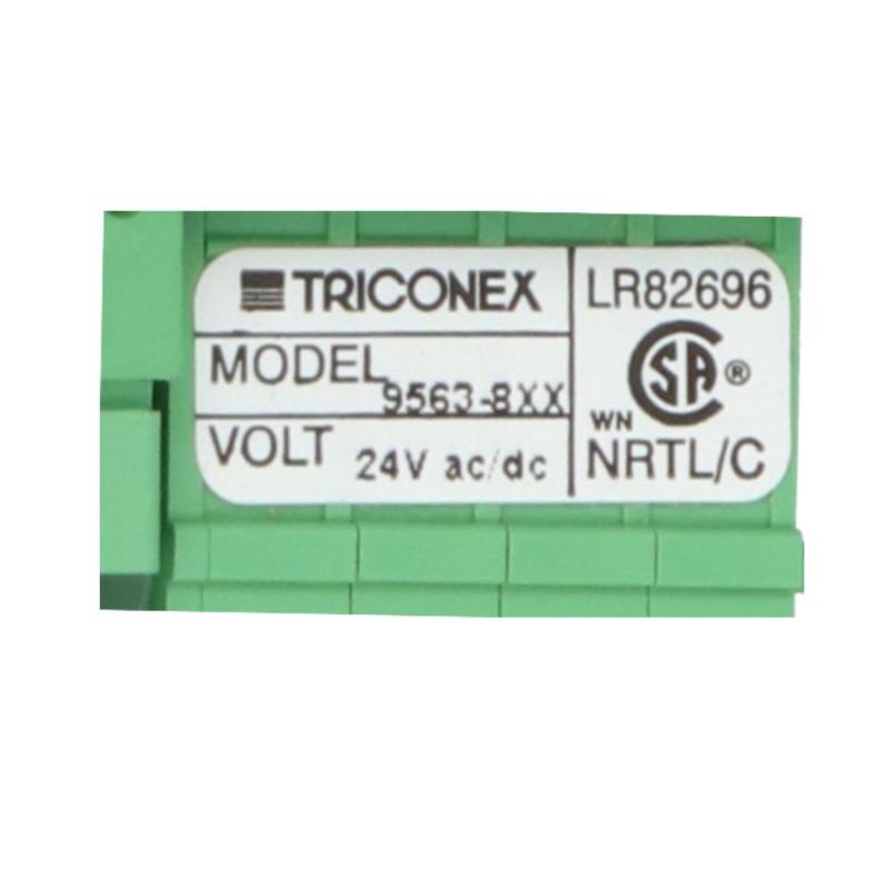 Triconex 9563-8XX | Digital Input Termination Panel Series Shelf life 1 year 30-Day Returns！