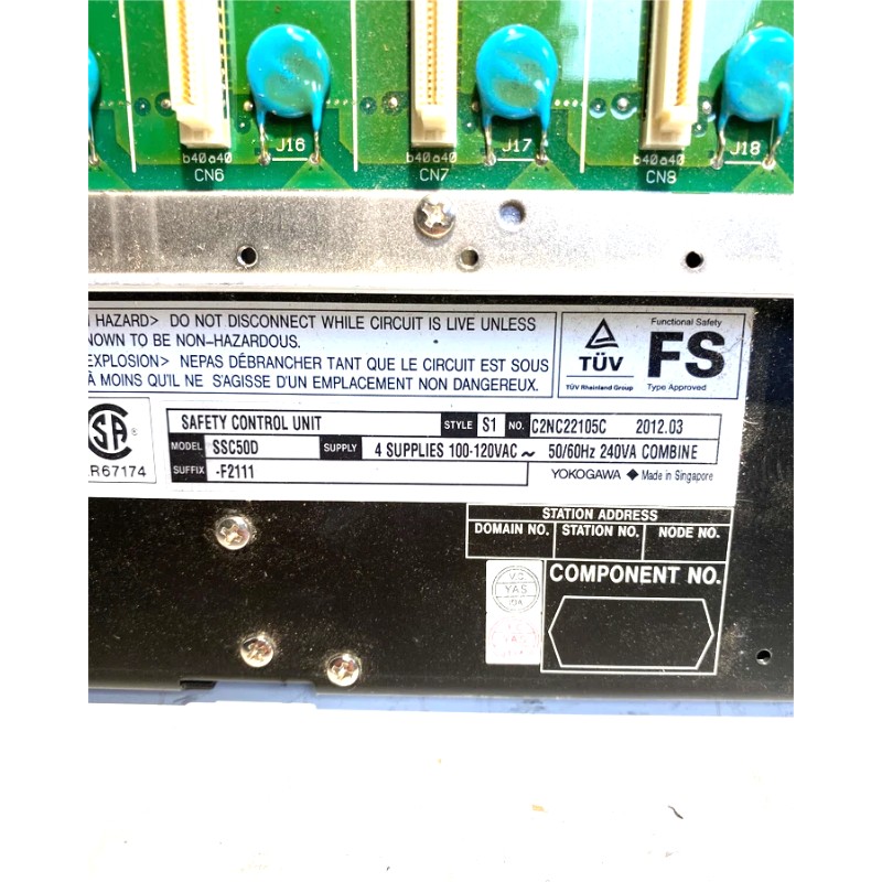 Yokogawa SSC50D-S2543 | Safety System Controller Module Shelf life 1 year Trusted supplier
