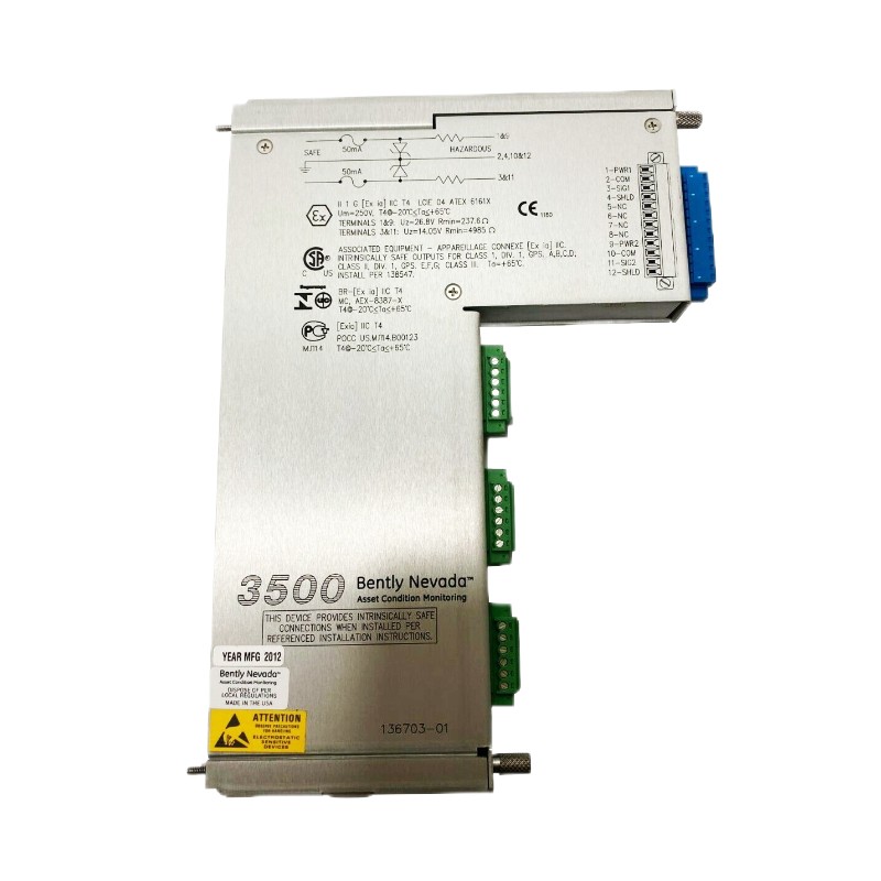 Bently Nevada 3500/50M 288062-02+136703-01 | Tachometer Module + I/O Module Original 100% New