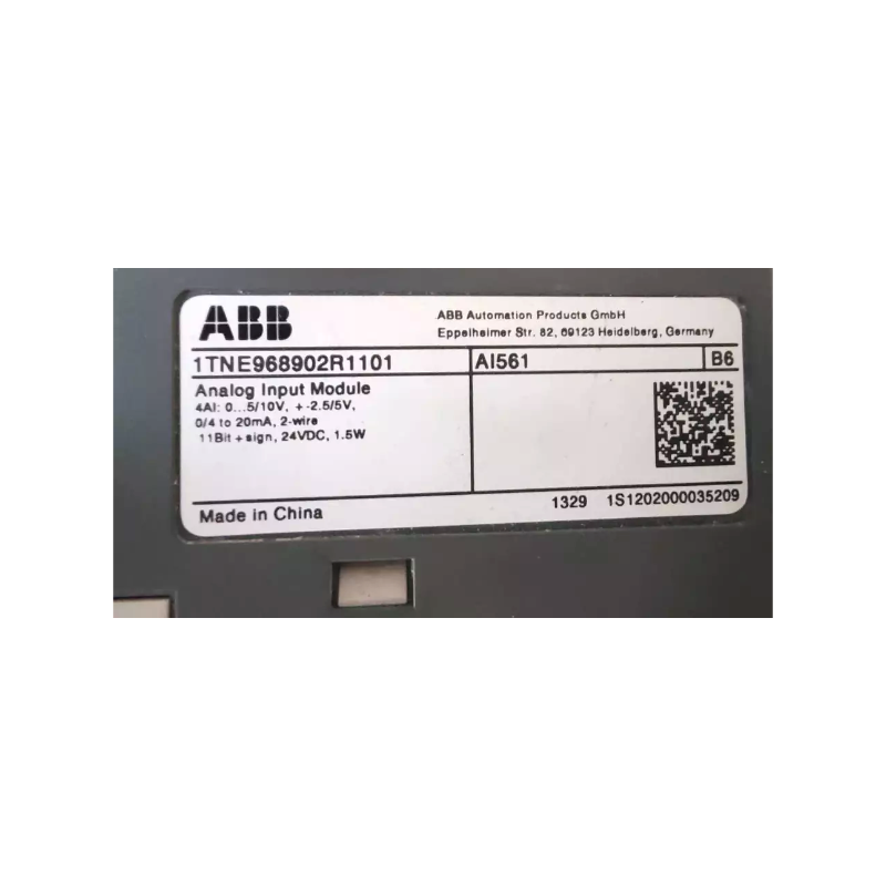 ABB AI561 1TNE968902R1101 | Analog Input Module