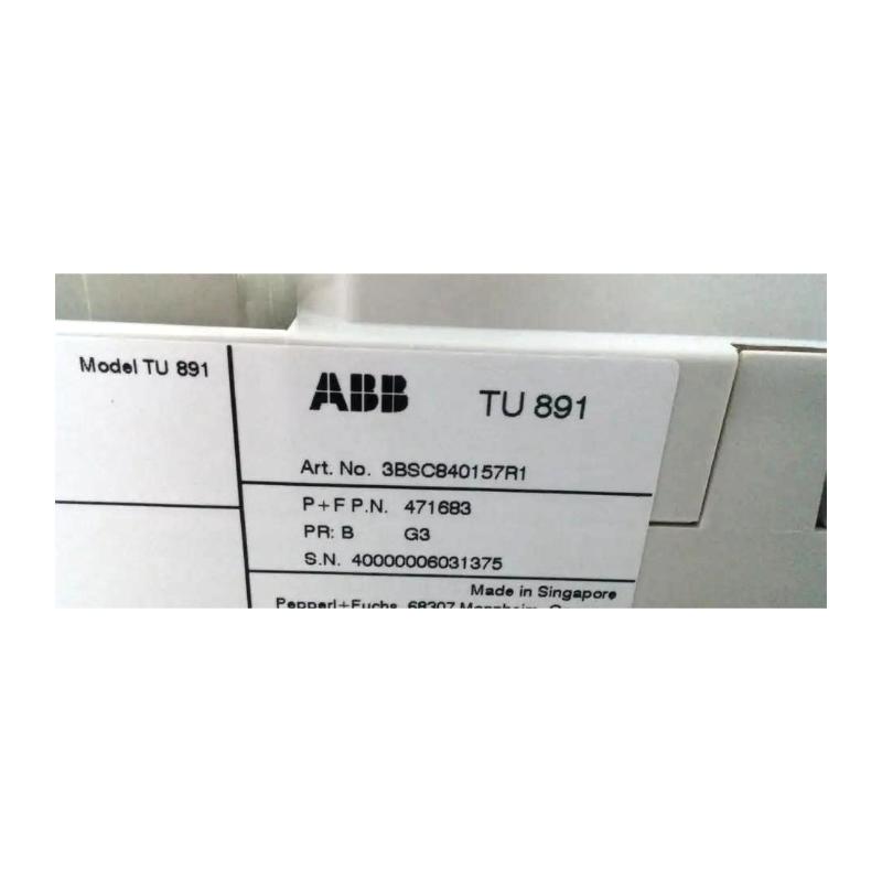 ABB TU891 3BSC840157R1 | Module Termination Unit Quality Assurance Trusted supplier