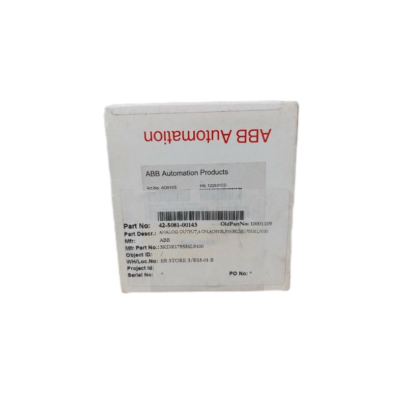 ABB AO910S 3KDE175531L9100 | Analog Output Module Trusted supplier Trusted supplier